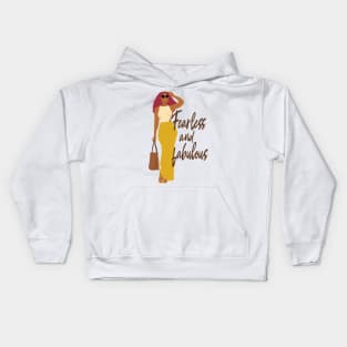 Fearless and fabulous Kids Hoodie